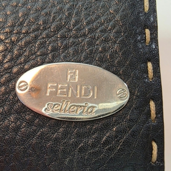 Fendi Selleria Black Leather Long Wallet | Hand-Stitched | COA Included - Picture 4 of 6